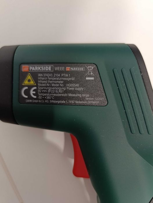 Termometru digital Parkside cu Infrarosu PTI 380 C2