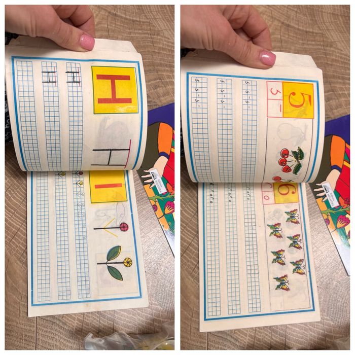 Lot carti prescolari si creioane cerate