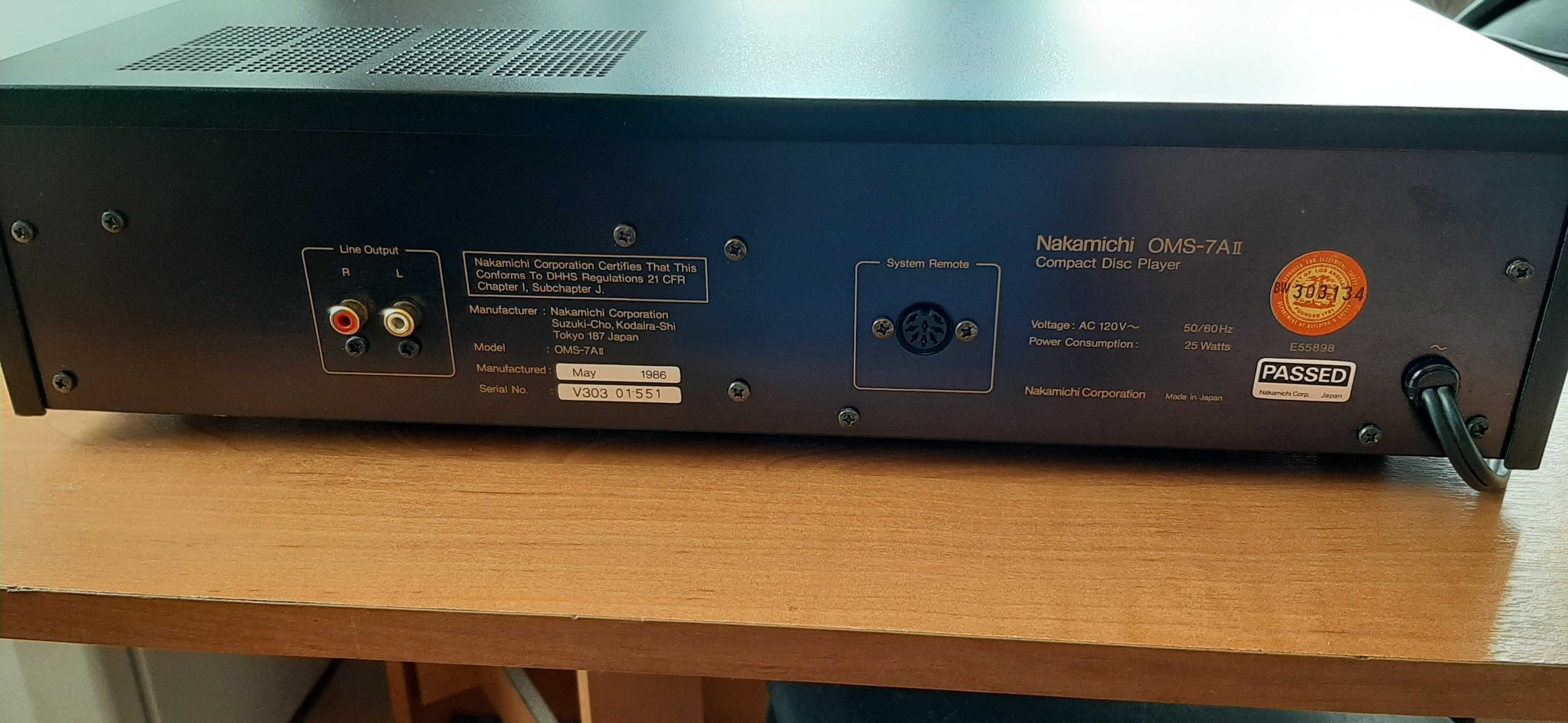 CD-проигрыватель Nakamichi OMS-7