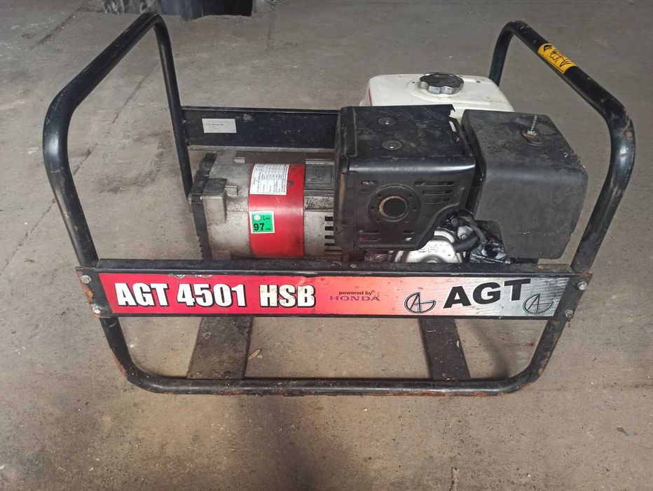 Generator AGT 4501 HSB cu motor Honda GX270 – 4.5 kVA, Monofazat, 230V