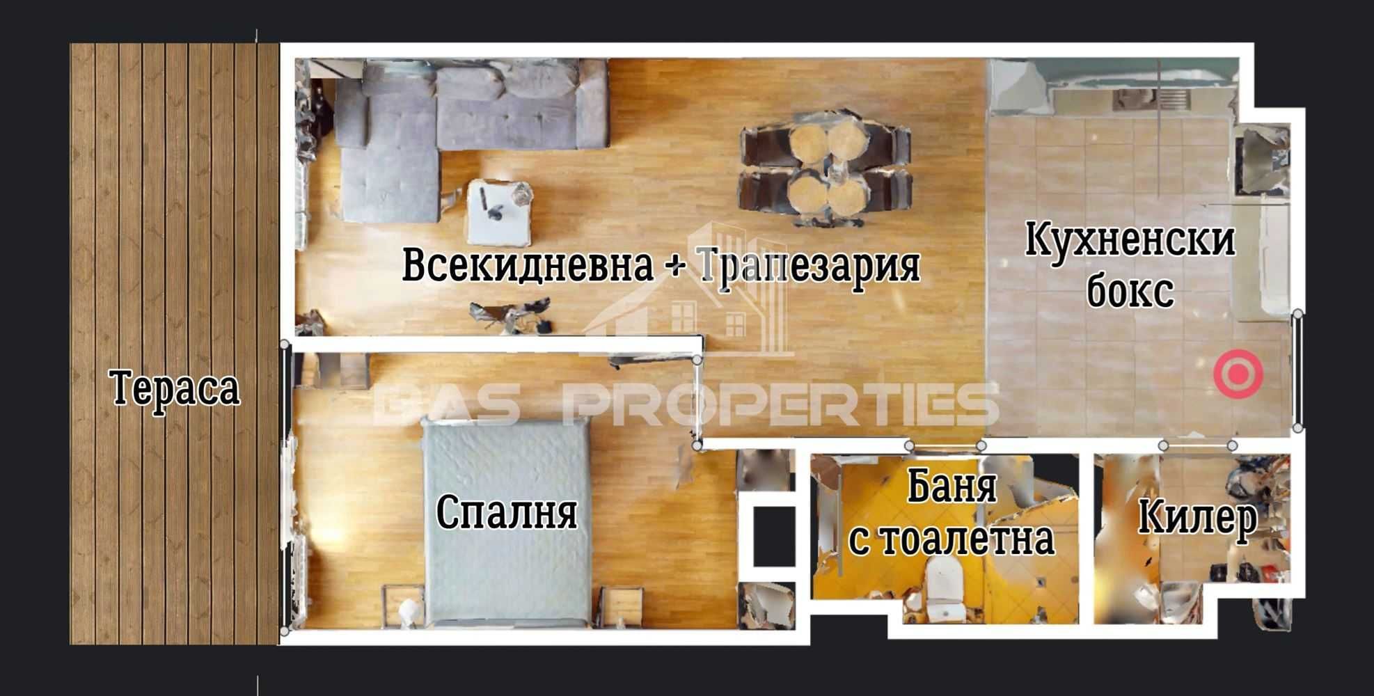 2-стаен в София-Витоша площ 75