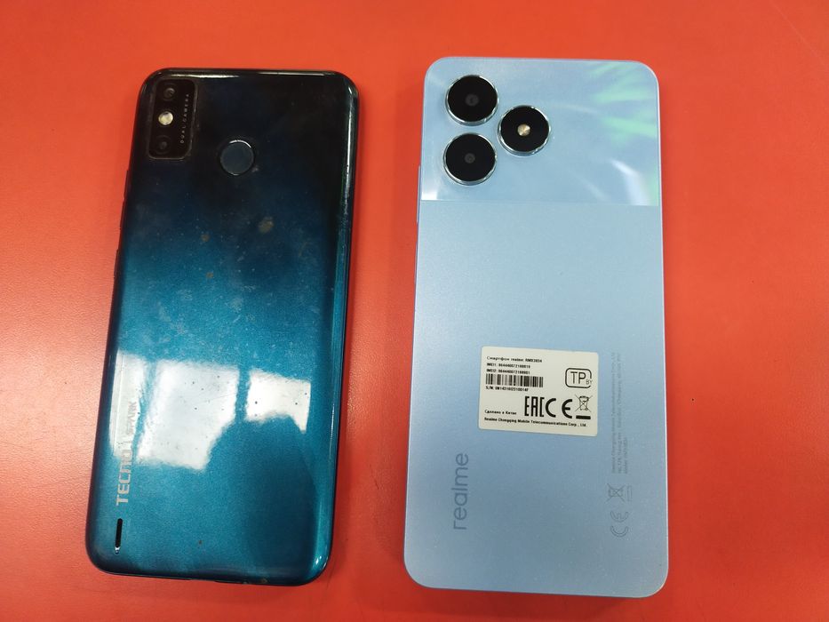 Realmi not 50 и Tehno spark 6 go