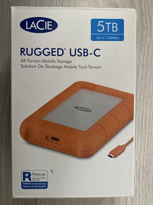 SIGILAT Hard Extern portabil LaCie RUGGED 5TB USB 3.1 Type-C