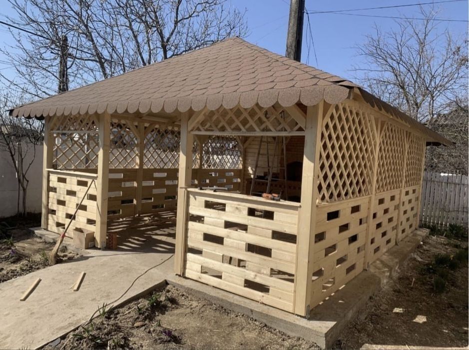 Foișoare terase pergole din lemn