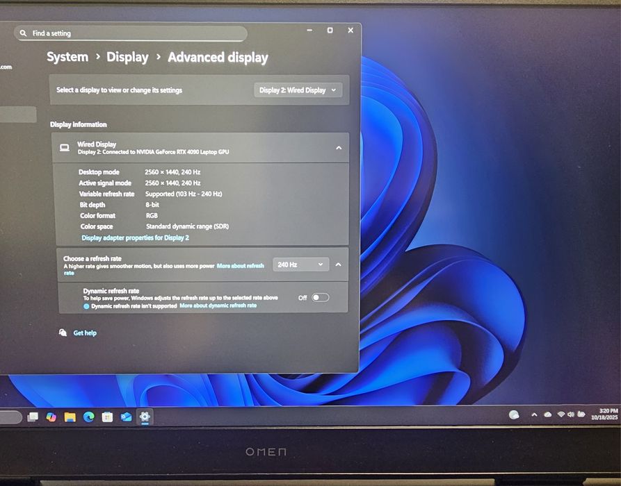 HP OMEN 17 - i7-13700HX, RTX 4090, 16GB RAM, 1TB SSD, 17.3" QHD 240Hz