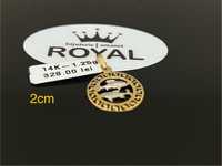 Bijuteria Royal CB : Pandant aur 14k 1,25gr 2cm