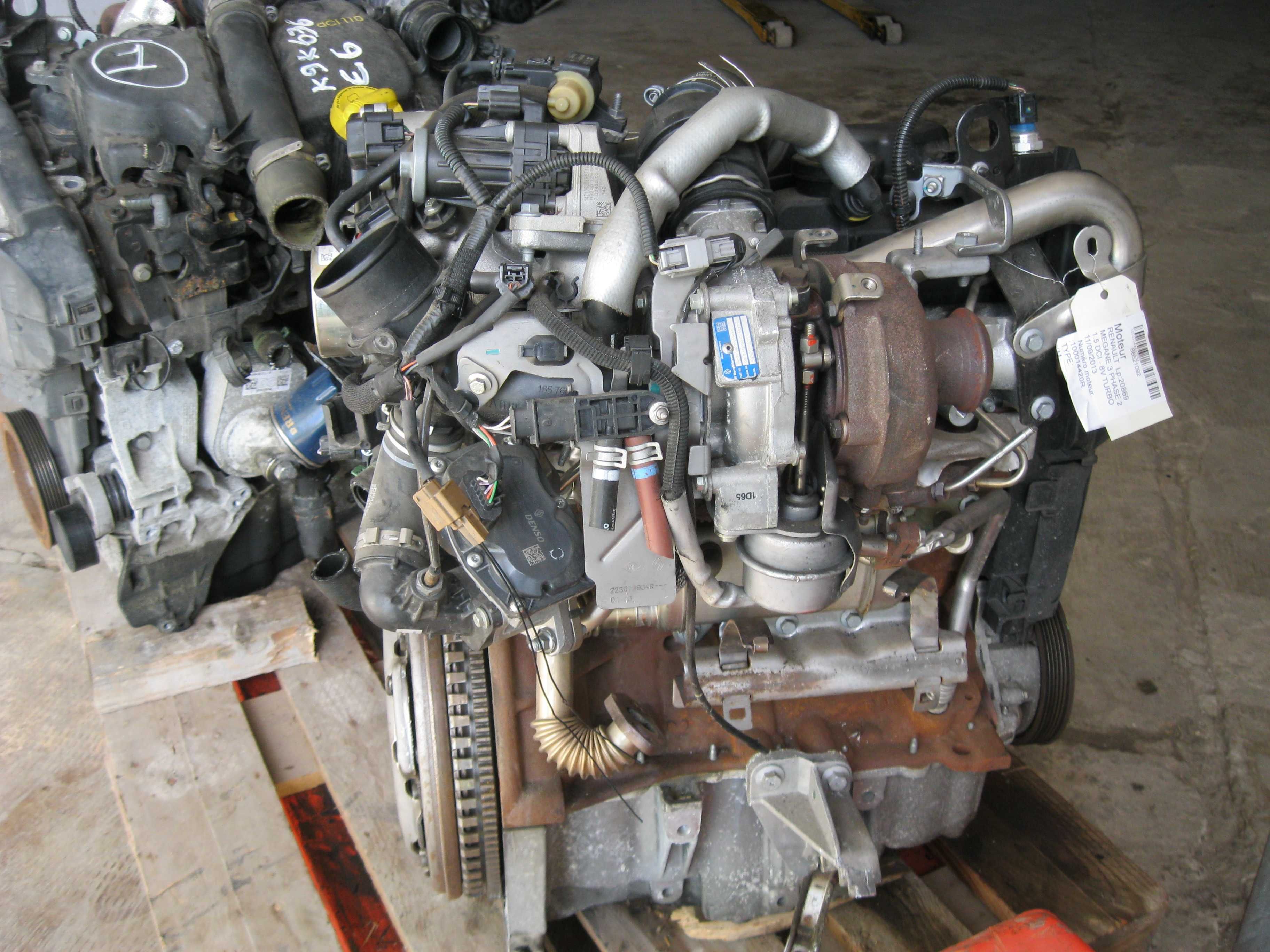 Motor 1,5DCI*K9K636*CuAnexeDUSTER/Megane110CpInjCONTINEN62000kmEu5&6Fr