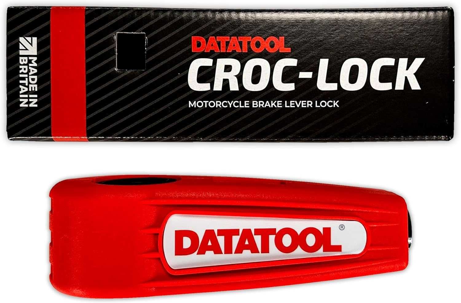Datatool Croc Lock Заключва спирачния лост към кормилото-(червено)