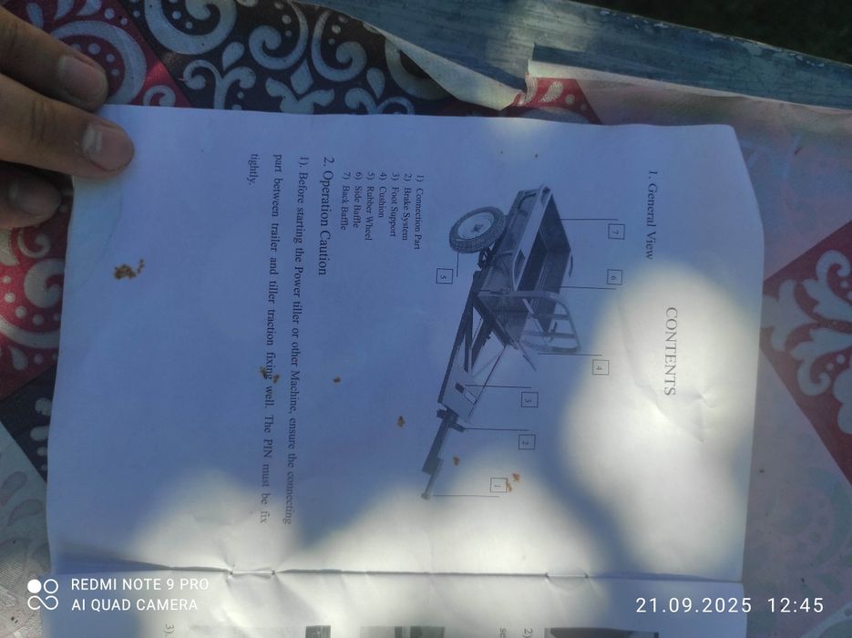 Remorca energo pentru motosapa capacitate 400 kg
