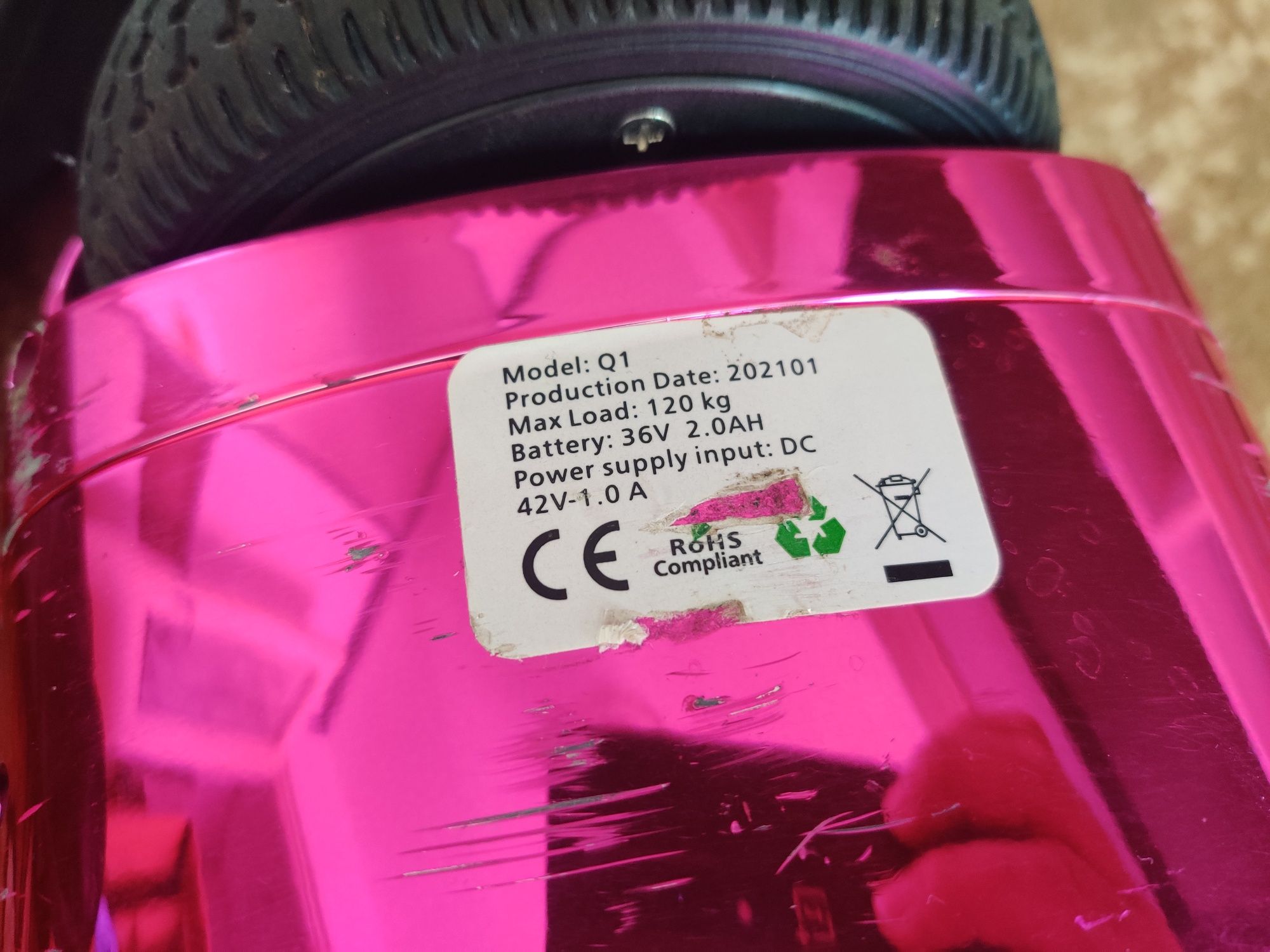 Hoverboard roz pentru copii