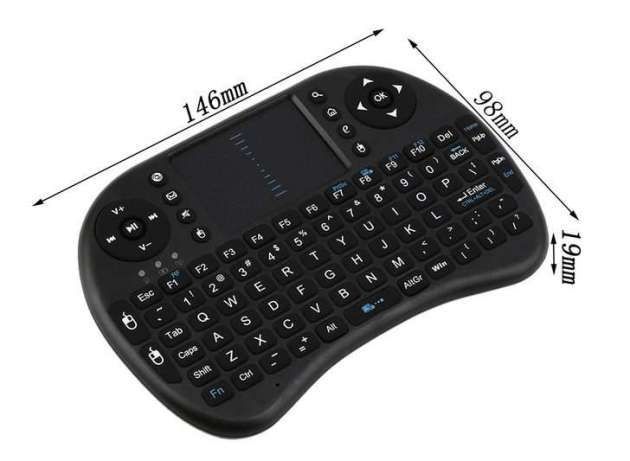 Безжична мини клавиатура, мишка, тъчпад (Mini Wireless Keyboard) TV Bo