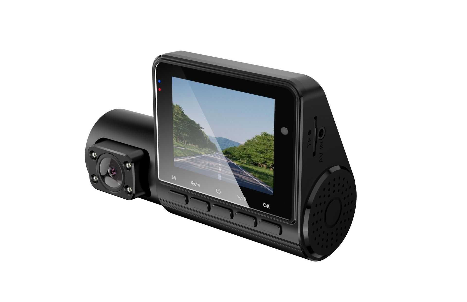 Автомобильный видеорегистратор с 3 тремя камерами Full HD