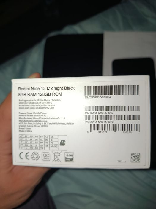 Redmi note 13    8/128gb