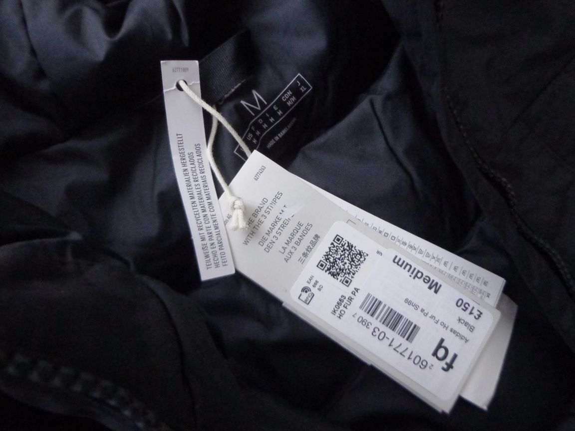 Мъжко зимно яке Adidas Hooded Fur Parka размери М, L
