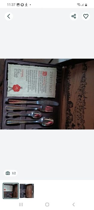 Set tacâmuri 6 persoane Solingen inox cu auriu