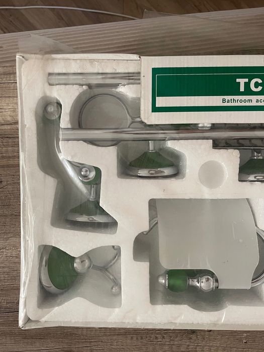 Set baie complet, culoare verde TCM
