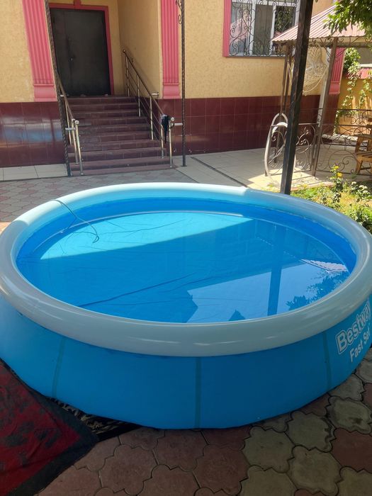 Бассейн 3.66*76 Bestway с надувным бортом