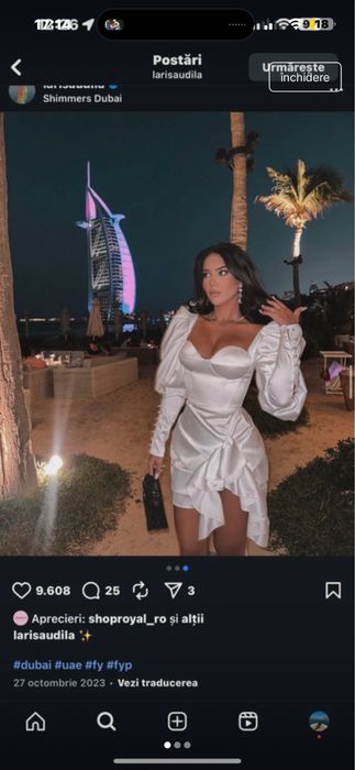 Rochie realizata pe comanda