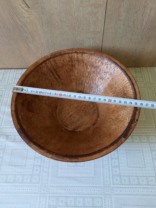 Bol si spatulă confecționae din lemn