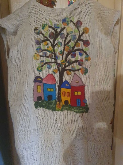 Вълнен елек иглонабиване