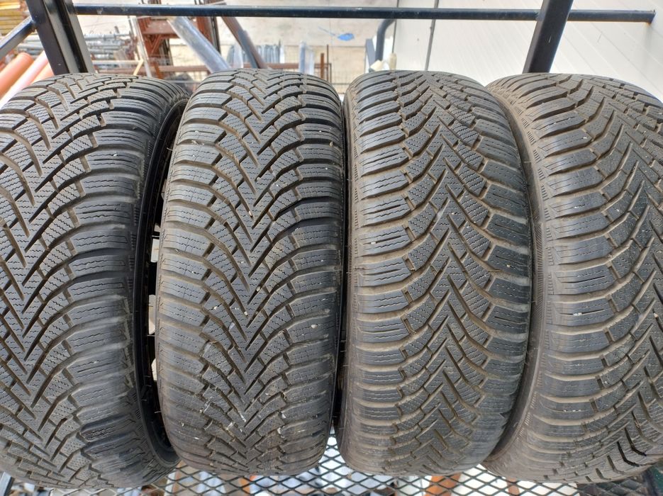 Set 4 anvelope + Jante - 185 55 R15 M+S CADOU rezervă 195/55/15