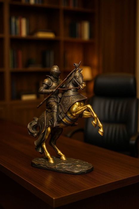 Американская ретро скульптура римская рыцаря из  керамика