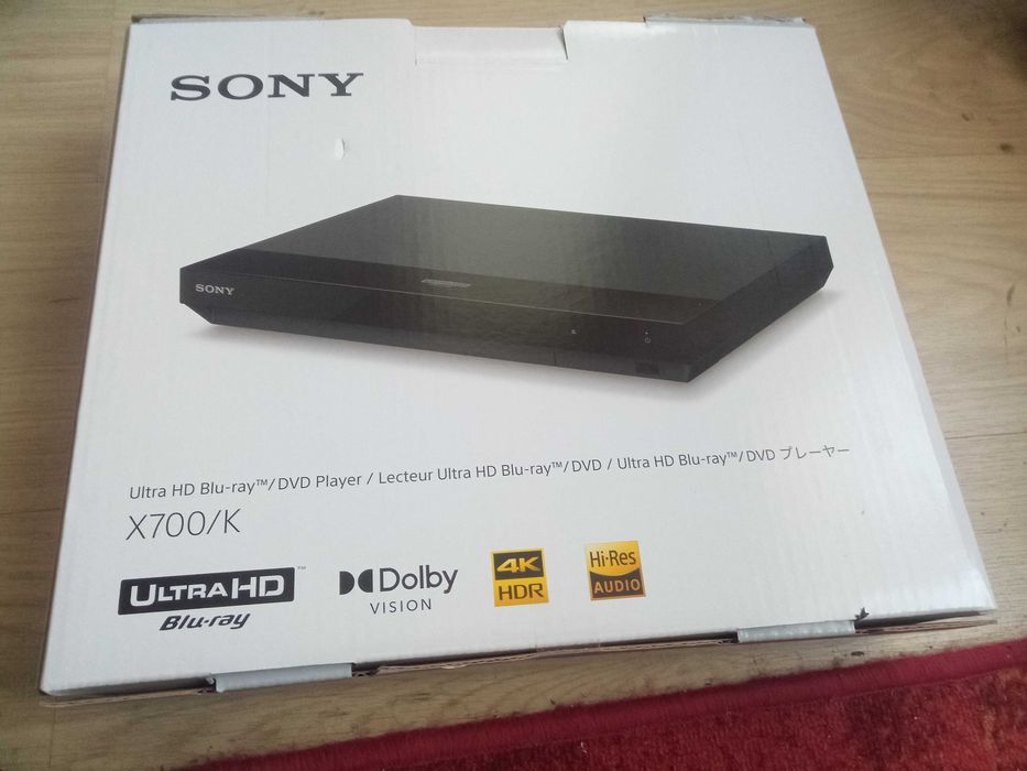 BLU-RAY Плейър "Sony UBPX700K" с 4K Ultra HD, HDR10 и Dolby Vision