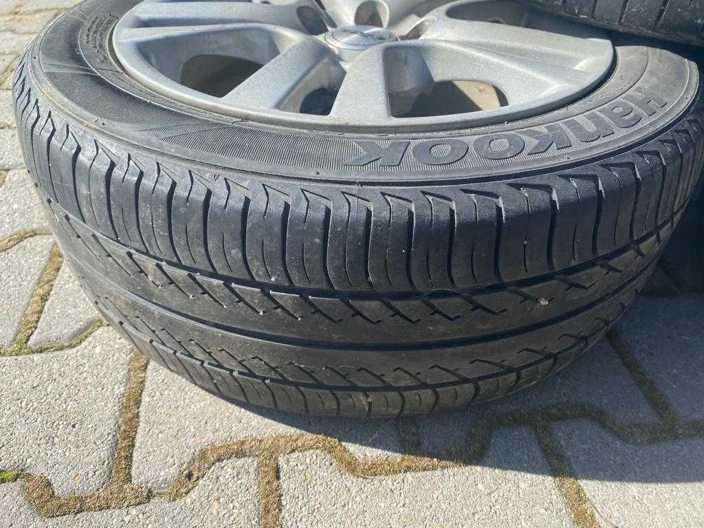 Vând 5 jante din aluminiu Rial, cu anvelope Hankook - 195/55R15