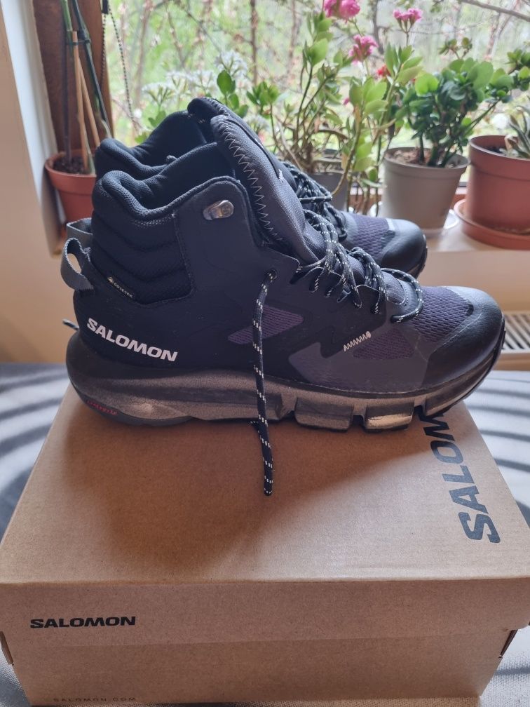 Salomon - Ghete mid-high pentru drumetii Predict GTX, Bleumarin