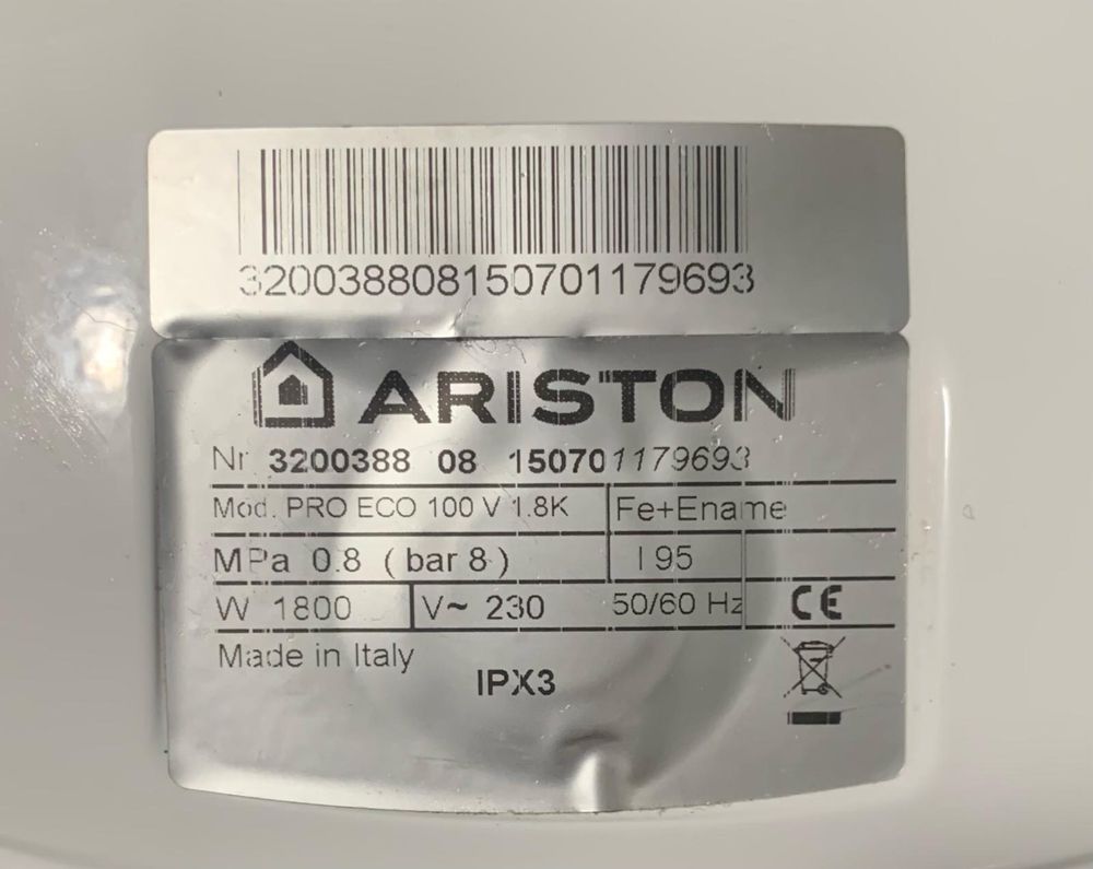 Boiler Ariston Pro Eco 100 V 1.8K