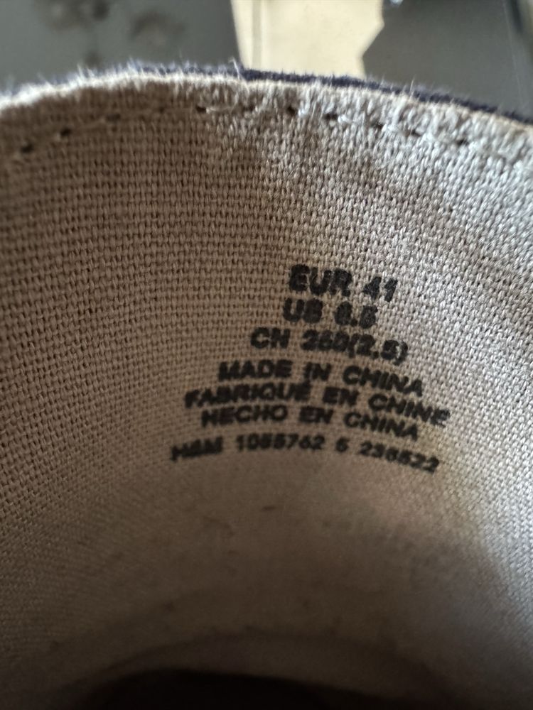 Нови Сини мокасини H&M 41 номер