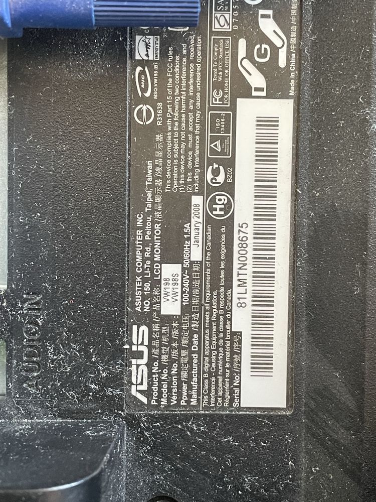 Asus monitor 19