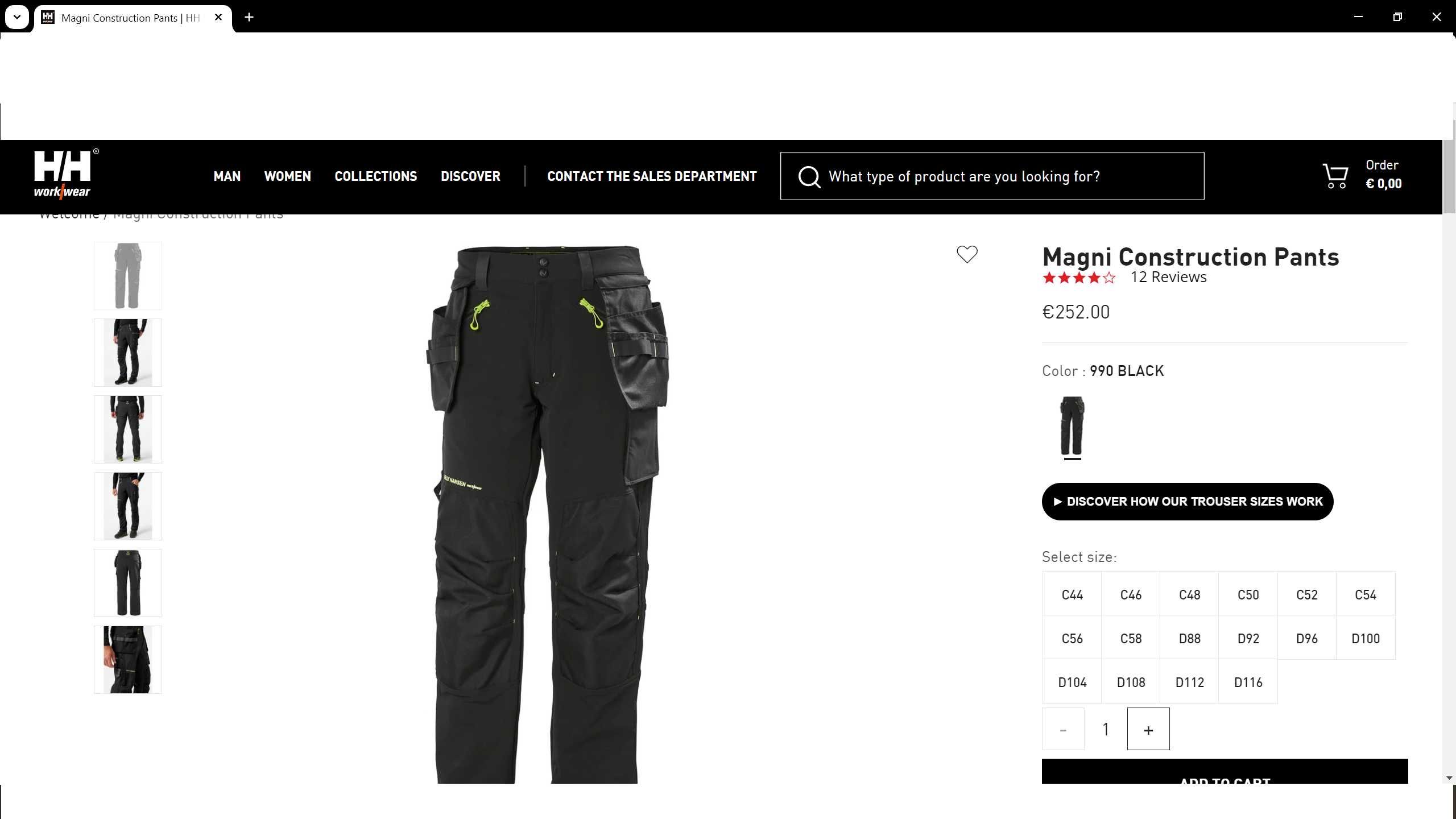 HELLY HANSEN MAGNI Series Stretch 56 / XXL еластичен работен W4-521