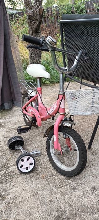 Bicicletă copii cu roți ajutătoare