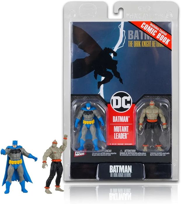 Комплект екшън фигури McFarlane DC Comics: Batman & Mutant Leader, 8см