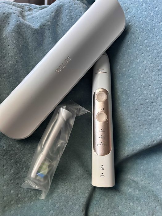 Philips Sonicare HX751G Електрическа Четка за Зъби +Калъф+2 нови глави