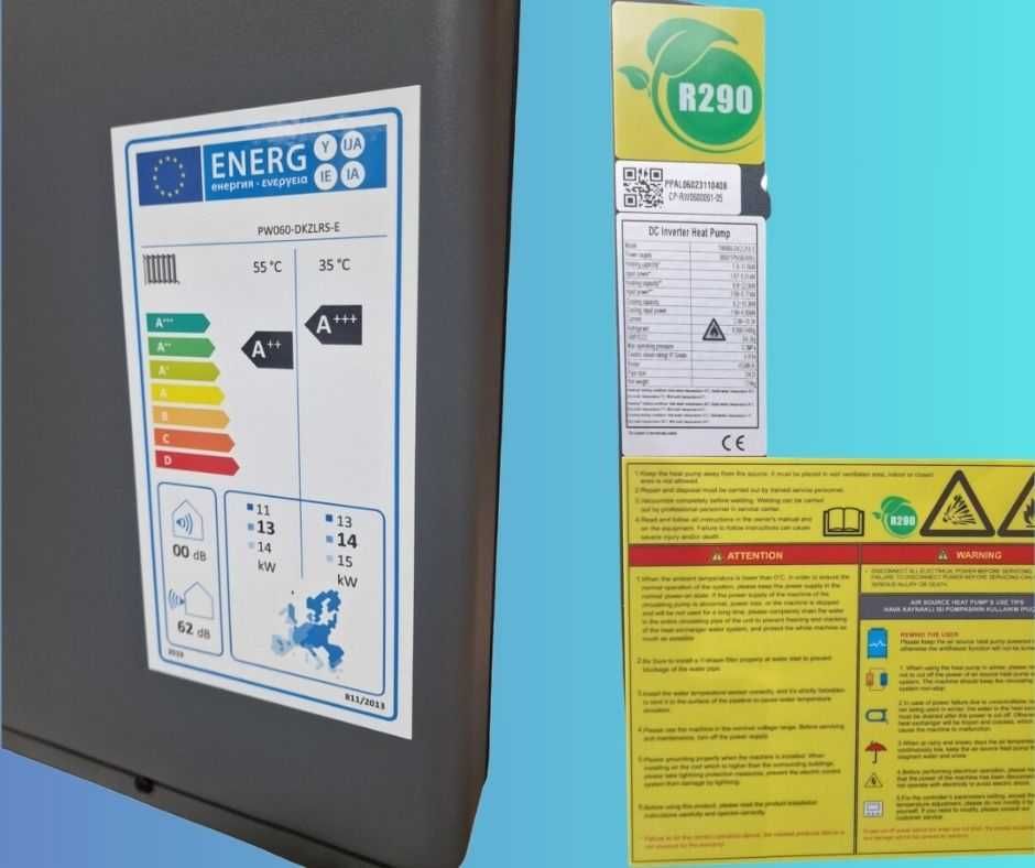 Pompa de caldura monobloc trifazata 18.2kW R32 | compresor Panasonic