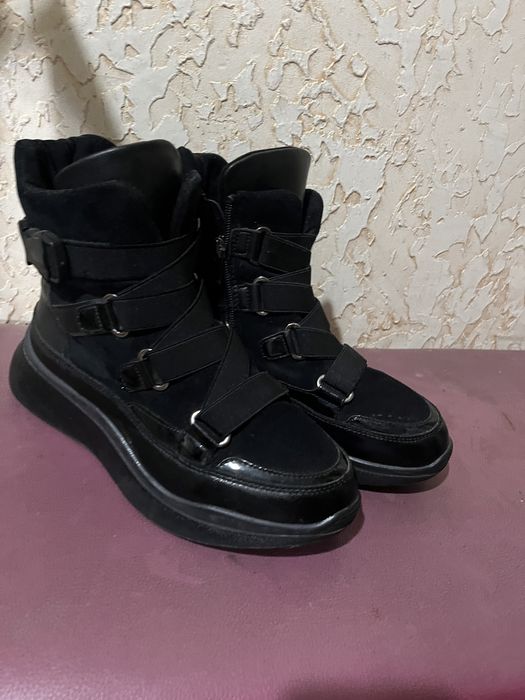 Сапоги замж с кожей с натуральным мехом очень удобные и теплые