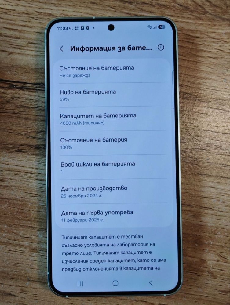 ЧИСТО НОВ 128GB Samsung Galaxy S25 Гаранция Зора 2027 г. Mint