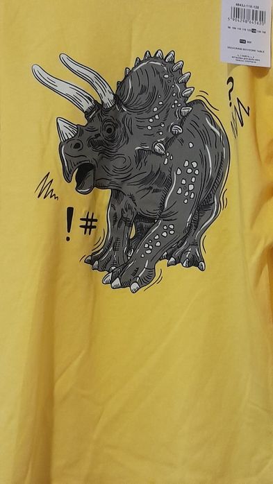 3 Bluze copii cu dinozauri verde,galben, negru