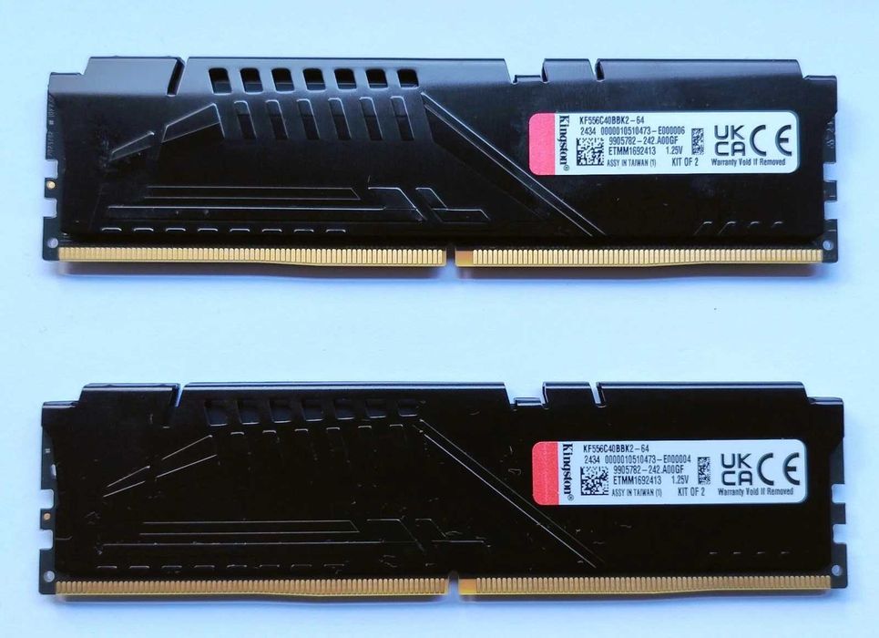 Рам памет Kingston FURY Beast Black 64GB (2x32GB) 5600Mhz DDR5