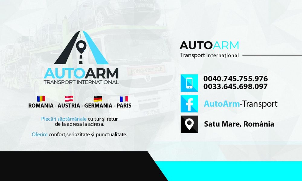 Transport platforma Auto/Motociclete/ATV Franta/Germania/Austria