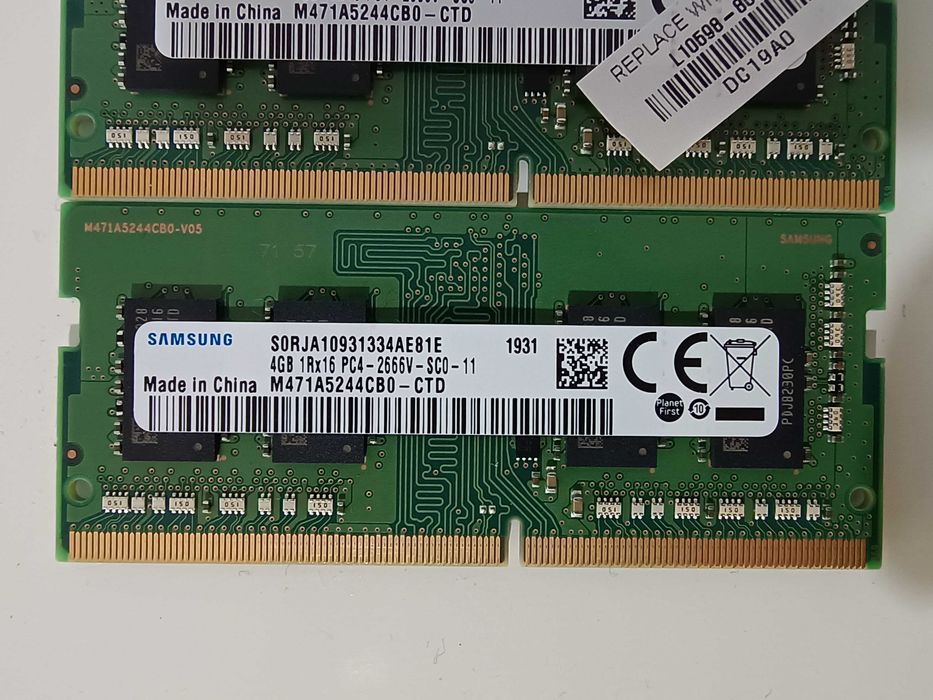 8gb RAM DDR4 2666MHz dual-channel, Samsung, 2 x 4gb