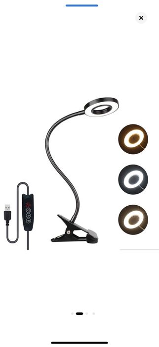 Lampa de birou LED, USB, negru, flexibila NOU NOUȚĂ