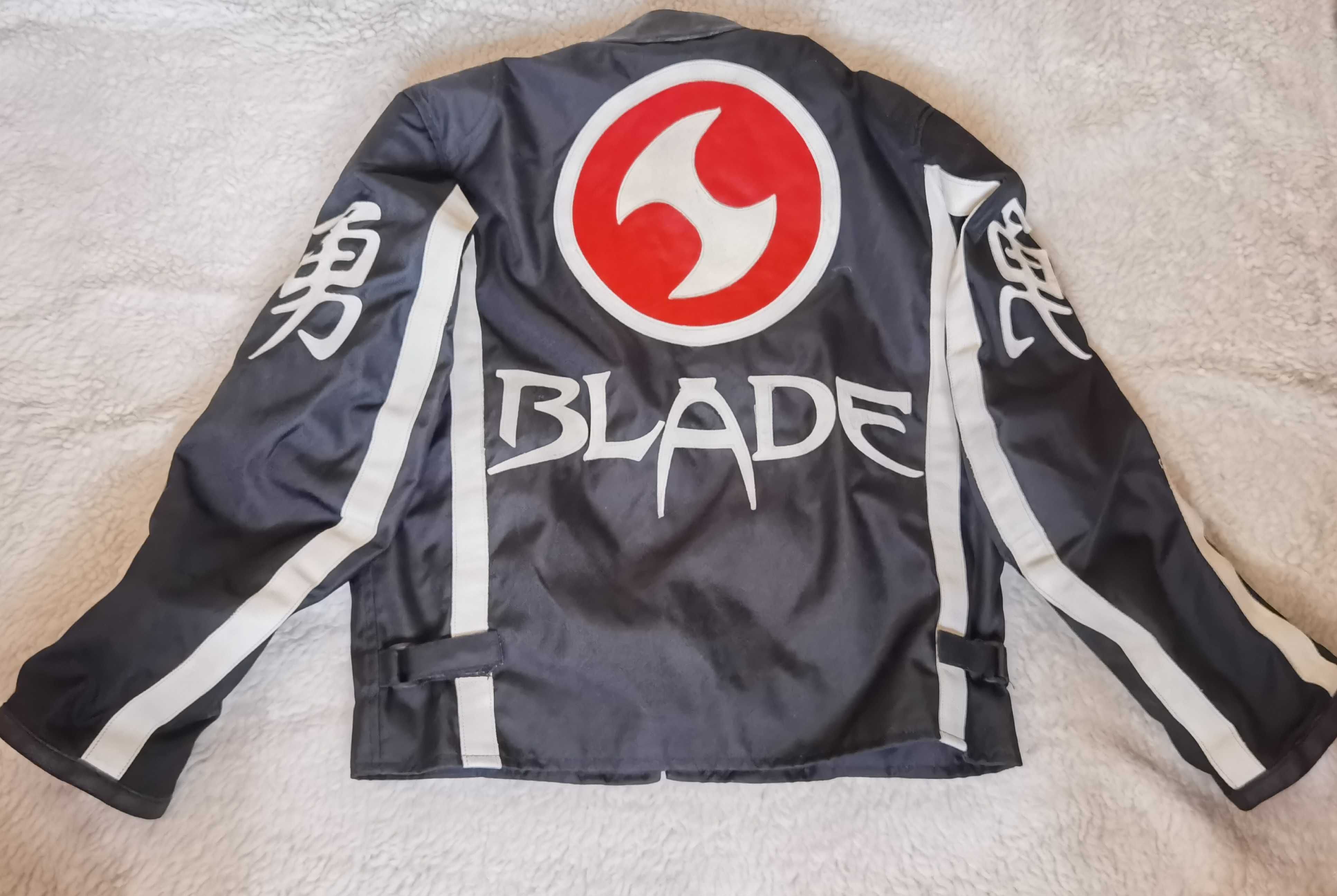 Geaca de colectie autentica neagra barbati jacheta moto BLADE TRINITY
