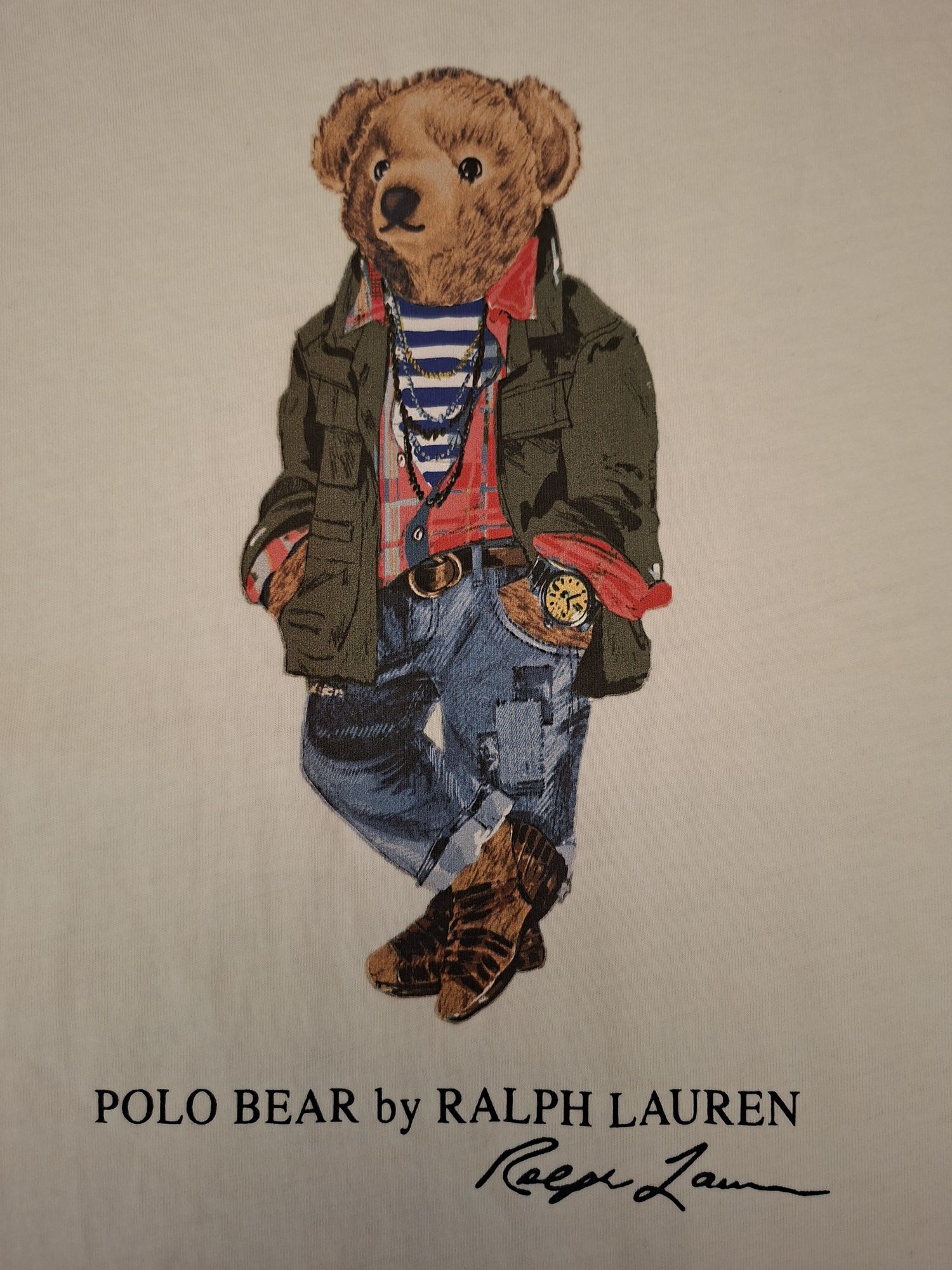 Polo Ralph Lauren Big & Tall Тениска в Мръсно Бяло