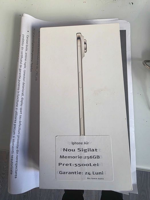 Iphone 17 air nou nout factura si garantie