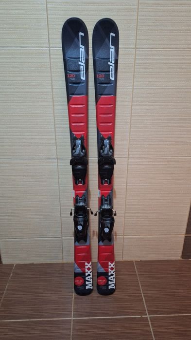 Schiuri 120cm elan maxx -clapari ski bete-set schi copii