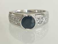 Inel aur 14k Finelli safir si diamante