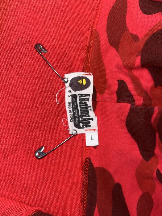 Bape hanorac zip up rosu shark marime S nou